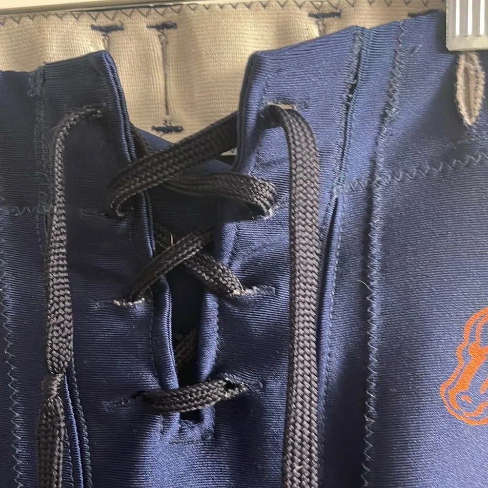 Champro Youth Small Lace Front Navy Football Practice Pants;Broncos in Orange